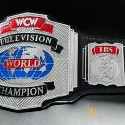 CW Television Title Belt with Genuine Leather Strap