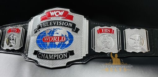 CW Television Title Belt with Genuine Leather Strap