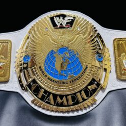 Close-up of the WWF Attitude Era Big Eagle Wrestling Championship Belt