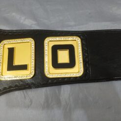Yolo High Wheelers Championship Belt with customizable logos and text on the main and side plates.