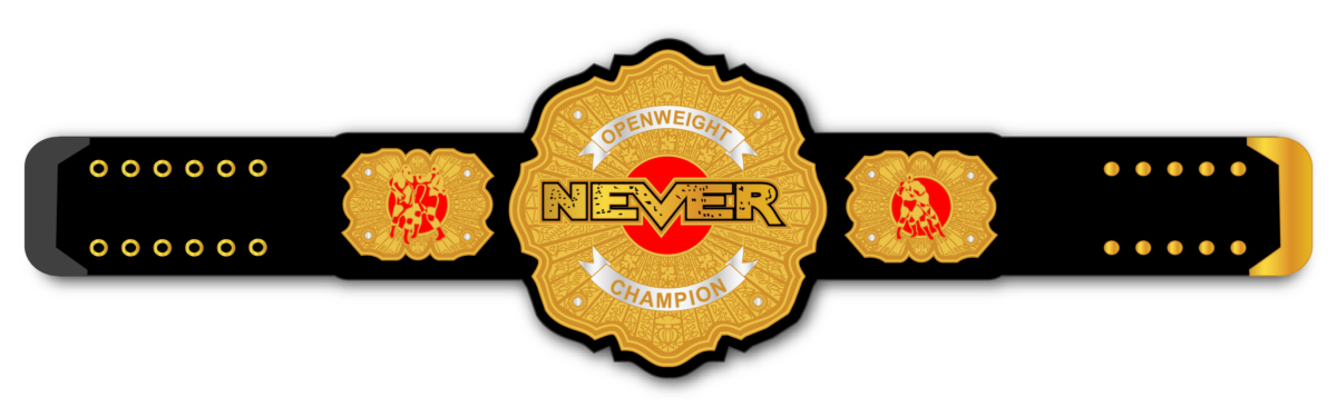 NEVER Open Weight Championship Belt Design