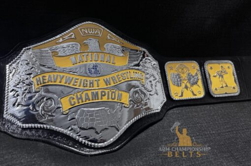 Detailed Engravings on NWA National Championship Belt