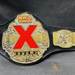 Replica NWA TNA X Division Belt in Gold-Plated Finish