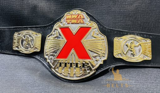 Close-up of NWA TNA X Division Belt