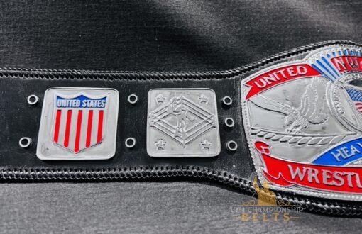 Iconic NWA US Heavyweight Championship Belt Side Plates