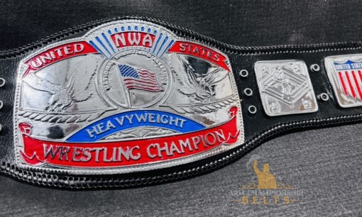 Genuine Leather Strap on NWA US Heavyweight Championship Belt