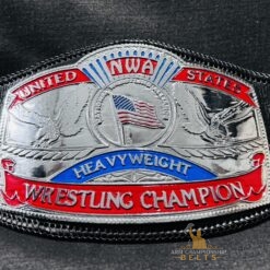 Silver-plated NWA US Heavyweight Championship Belt by ARM Championship Belts