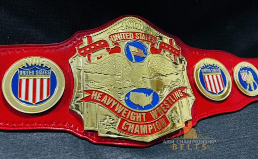 Close-Up of NWA United States Championship Belt Etching