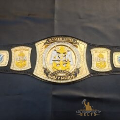 Military Championship Belt with Gold and Chrome Plating for Awards of the US Military