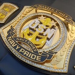 Navy Pride Championship Belt for Military Award Titles