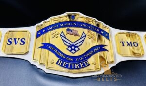 Personalized MSGT Retired Belt