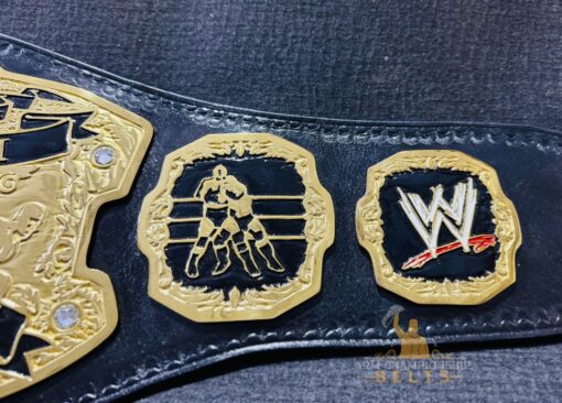 side plates of the WWE RAW Ruthless Aggression World Tag Team Championship Replica Belt