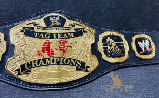 genuine white leather strap of the WWE RAW Ruthless Aggression World Tag Team Championship Belt