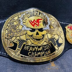 Detailed HD engravings on the Stone Cold Smoking Skull Championship Belt