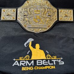 Historic Big Gold Belt replica featuring WCW logos, a prized item for collectors