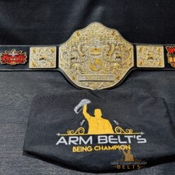 The authentic WCW Nitro logo engraved on the World Heavyweight Championship Belt