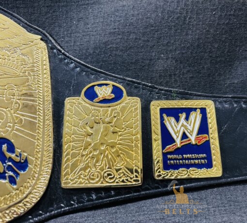 Side View Detailing of WWE SmackDown Tag Team Belt