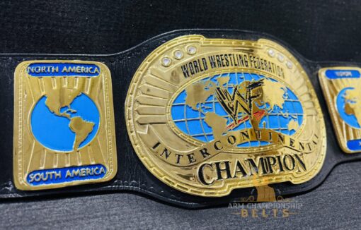 Customizable WWF Oval Intercontinental Championship Replica Belt