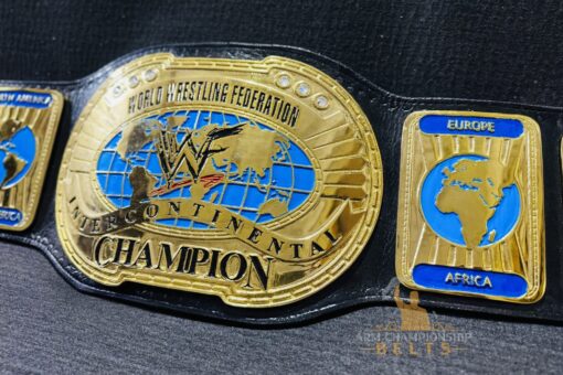 Classic design of the WWF Oval Intercontinental Championship Replica Belt