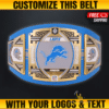 Custom Detroit Lions Championship Belt