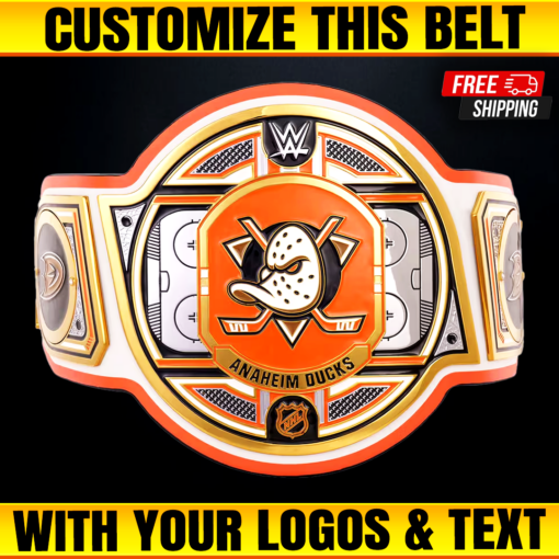 Anaheim Ducks WWE Legacy Title Belt , Custom NHL Belts