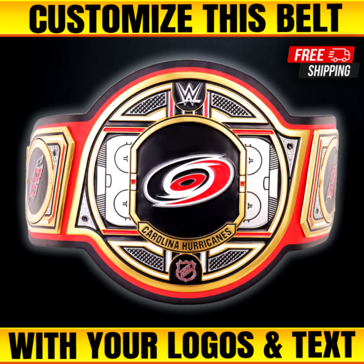 Carolina Hurricanes WWE Legacy Title Belt, Custom NHL Belts