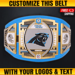 Custom Carolina Panthers Championship Belt