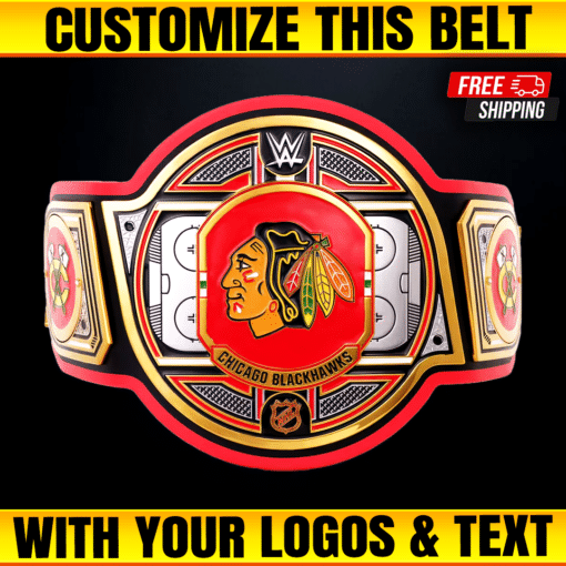 Custom Chicago Blackhawks WWE Legacy Title Belt