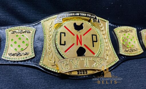 High-quality replica wrestling belt customized for company recognition awards.