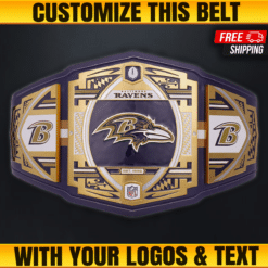 Custom Baltimore Ravens WWE Legacy Title Belt