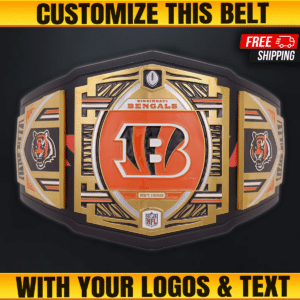 Custom Cincinnati Bengals WWE Legacy Title Belt