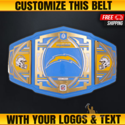 Custom Los Angeles Chargers WWE Legacy Championship Belt