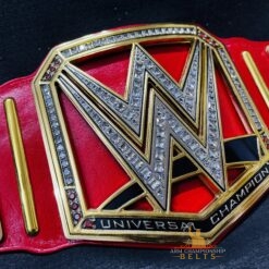 Sharp HD engraving on the 56MM thick zinc plates of the WWE Universal Championship Belt.