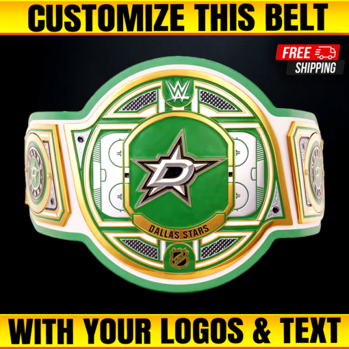 Dallas Stars WWE Legacy Title Belt, Custom NHL Belts