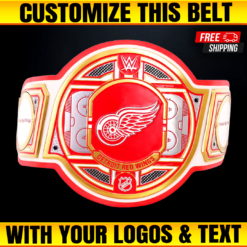 Detroit Red Wings WWE Legacy Title Belt, Custom NHL Belts