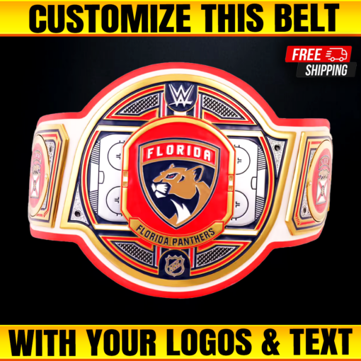 Florida Panthers WWE Legacy Title Belt, Custom NHL Championship Belts