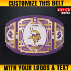 Custom Minnesota Vikings Super Bowl Championship Belt