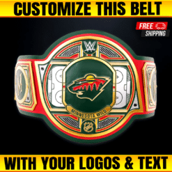 Custom Minnesota Wild WWE Legacy Title Belt