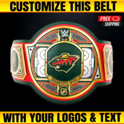 Minnesota Wild WWE Legacy Title Belt, Custom NHL Championship Belts