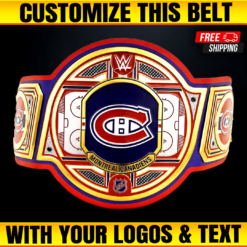 Montreal Canadiens WWE Legacy Title Belt, Custom NHL Championship Belts