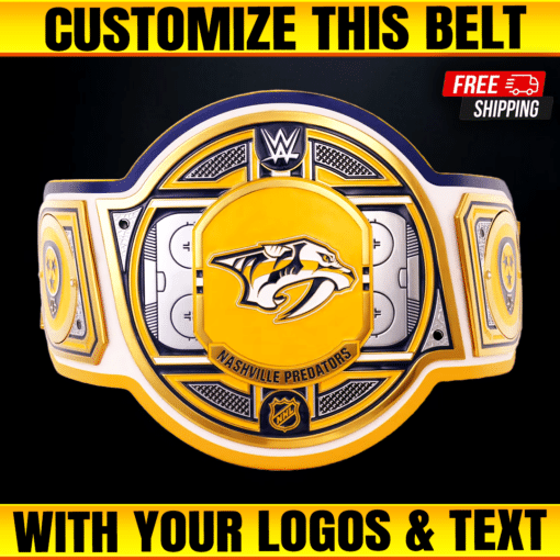 Custom Nashville Predators WWE Legacy Title Belt