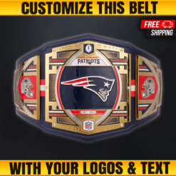 Custom England Patriots Championship Belt