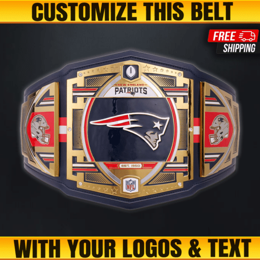 Custom England Patriots Championship Belt