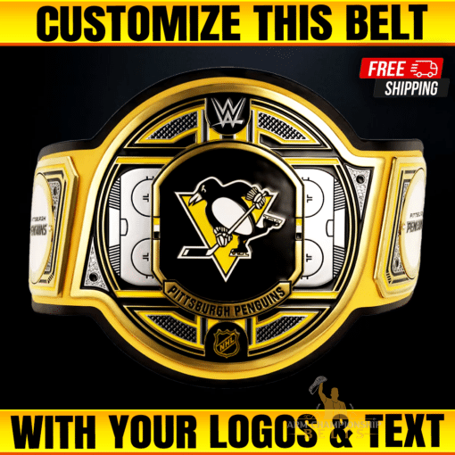 Custom Pittsburgh Penguins WWE Legacy Title Belt