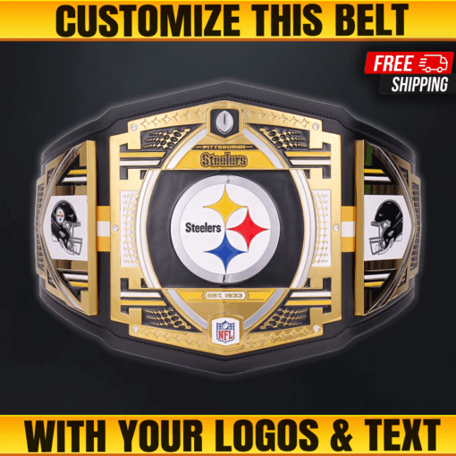 Custom Pittsburgh Steelers Championship Belt