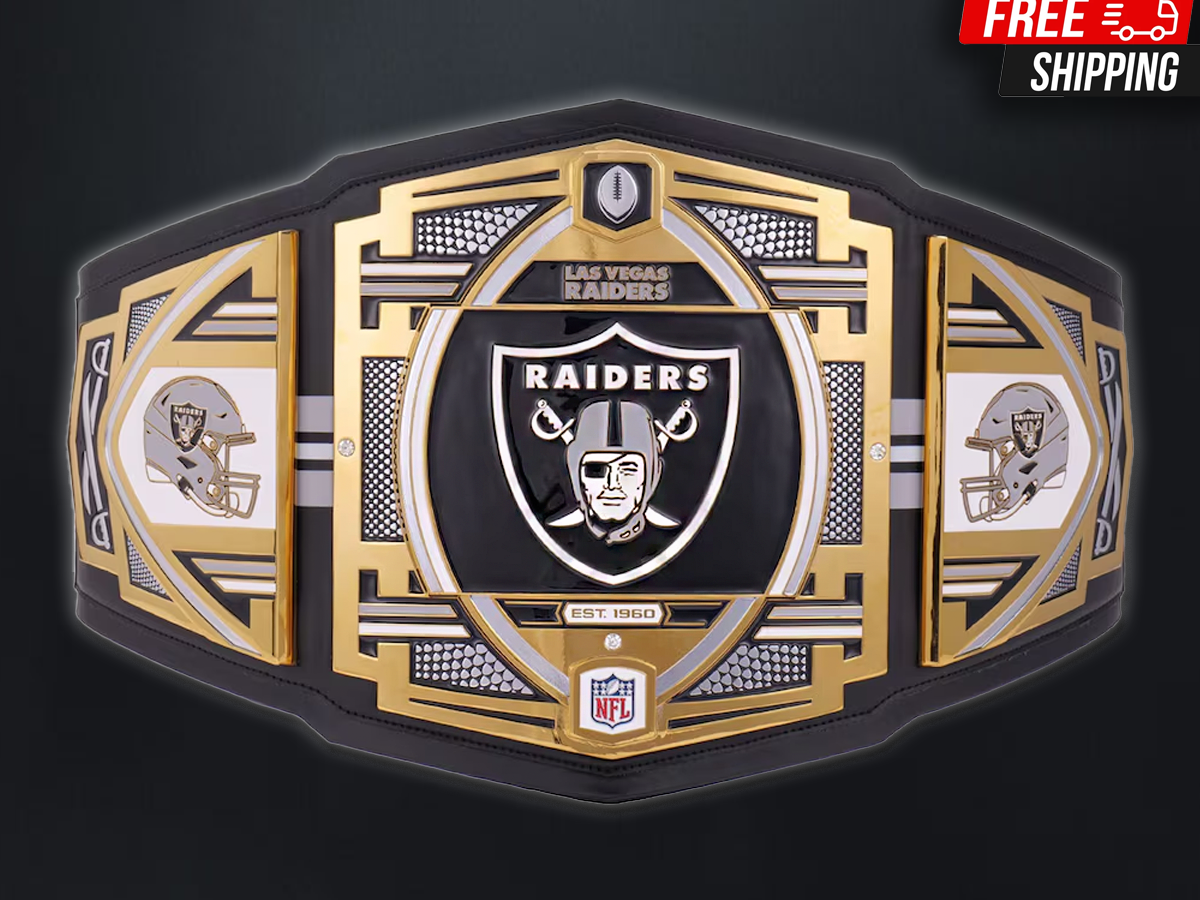 Raiders popular football belt buckle approximately 3