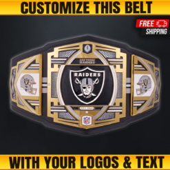 Raiders Championship Custom NFL BeltS