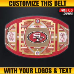 San Francisco 49ers Championship Belt , Custom WWE NFL BELT