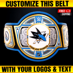 Custom San Jose Sharks WWE Legacy Title Belt