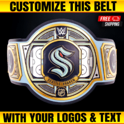 Custom Seattle Kraken WWE Legacy Title Belt